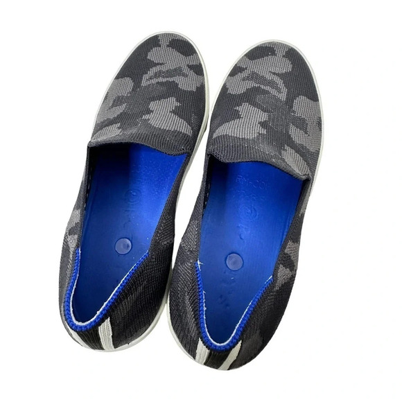 Rothy’s Size 7 The Sneaker in Black and Grey Camo - Picture 4 of 5